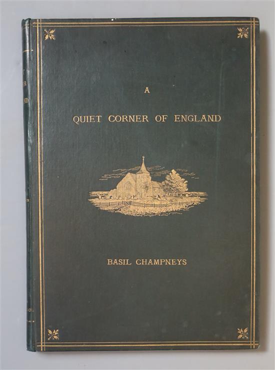 RYE, WINCHELSEA: Champneys, Basil - A Quiet Corner of England, Studies of Landscape in Rye, Winchelsea and The Romney Marsh,